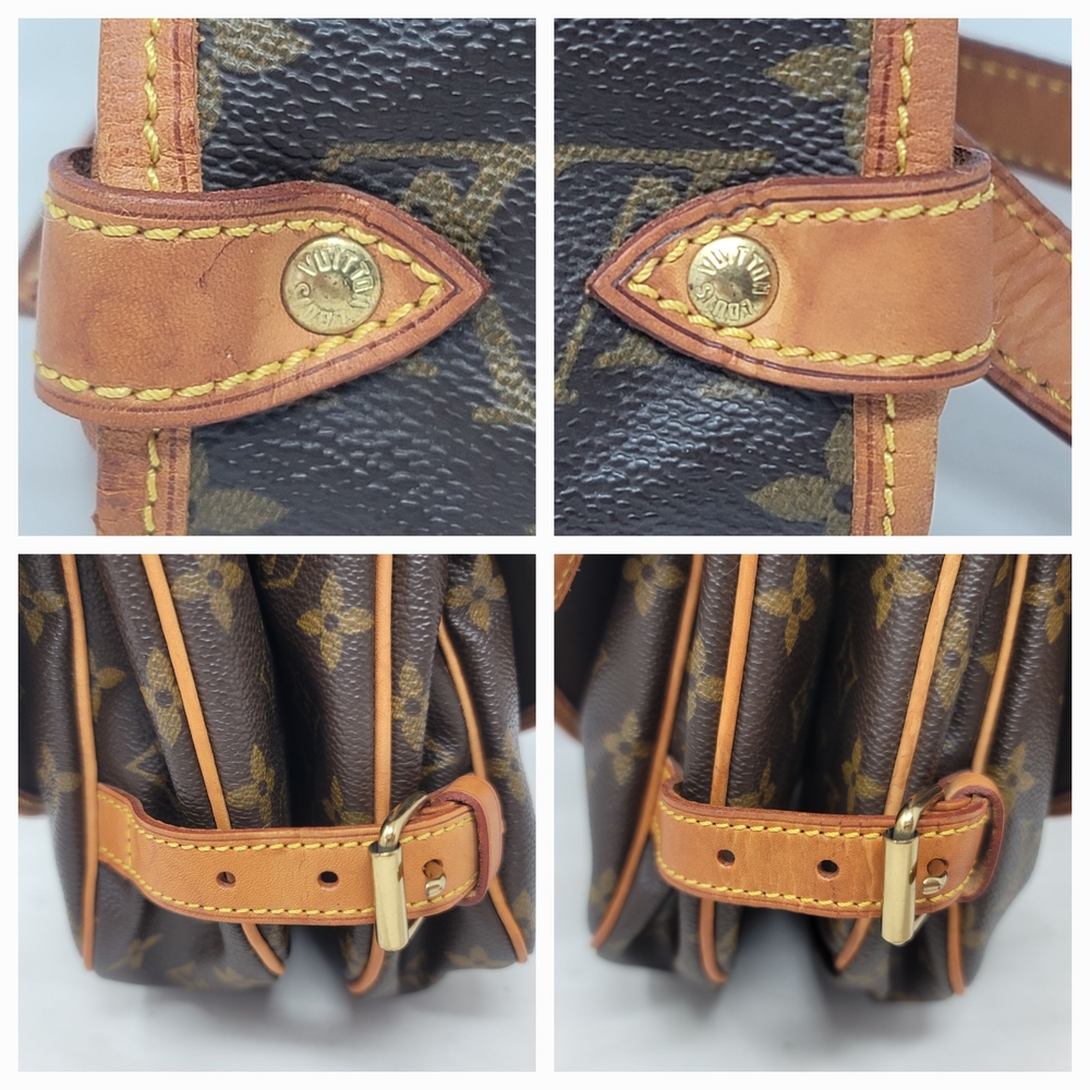Louis Vuitton Saumur 30 Monogram Canvas Shoulder Crossbody Hand Bag Vintage Auth - Picture 8 of 13